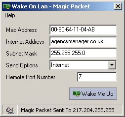 Wake on Lan GUI